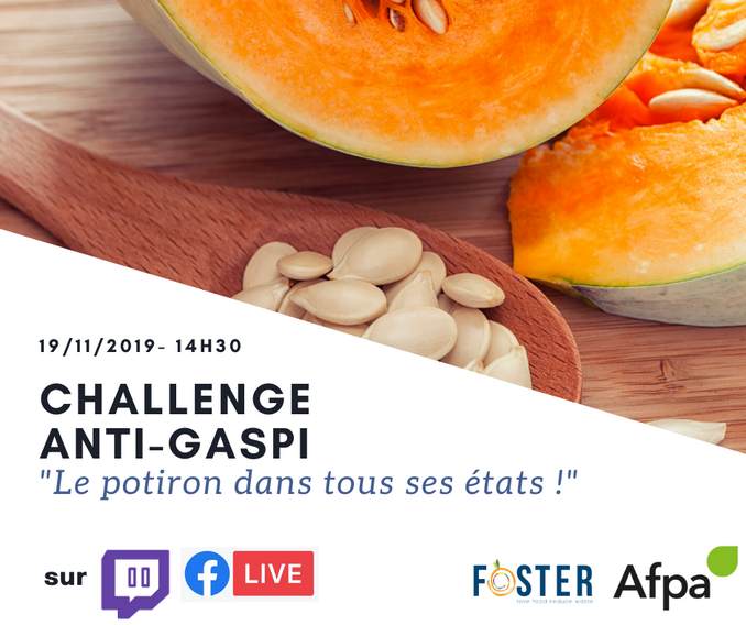 Cuisiner sans gaspiller : l'Afpa lance un challenge sur Twitch et Facebook Live